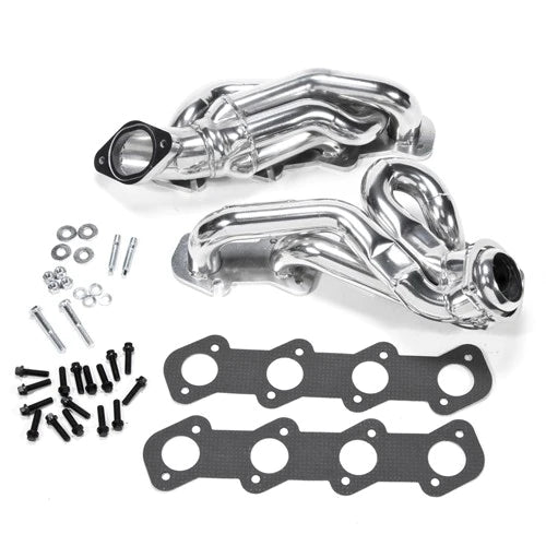 Ford Mustang GT 4.6 1-5/8 Shorty Exhaust Headers Polished Silver Ceramic 96-04