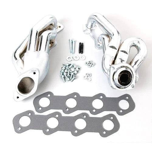 Ford Mustang GT 4.6 1-5/8 Shorty Exhaust Headers Polished Silver Ceramic 96-04