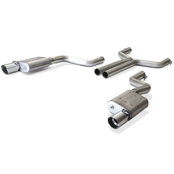 Ford Mustang GT Varitune Complete Cat Back Exhaust Kit With Resonator Delete Pipe 15-17